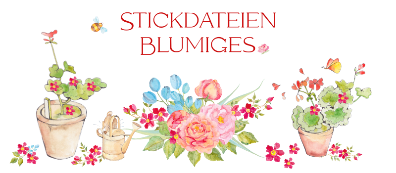 Stickdateien Blumen