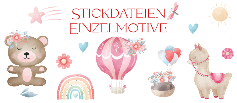 Stickdateien Einzelmotive