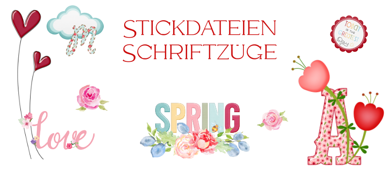 Stickdateien Schriftzge