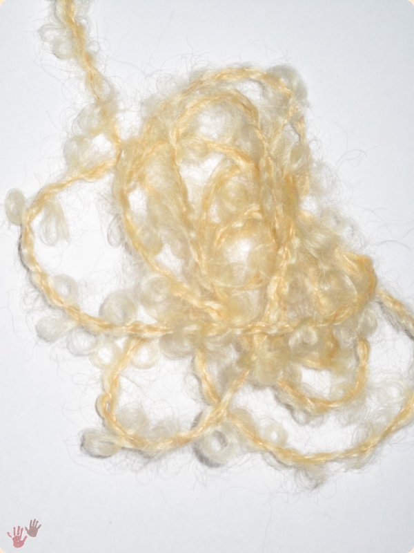 alternative Lockenhaare für Tildafiguren (blond)