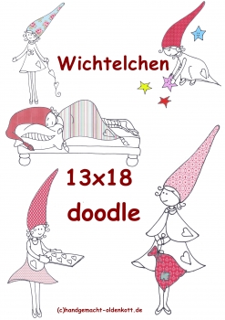 Stickdatei  Wichtelchen 13x18