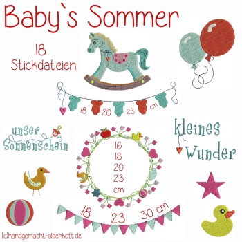 Stickdatei   Baby`s Sommer