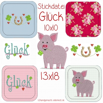 Stickdatei Glueck ith