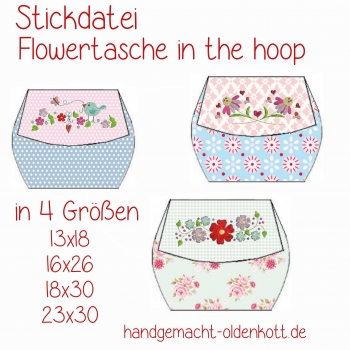 Stickdatei Flowertaschen ith