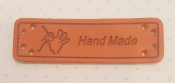 Lederetikett Hand Hand Made