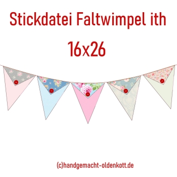 Stickdatei Klappwimpel ith 16x26