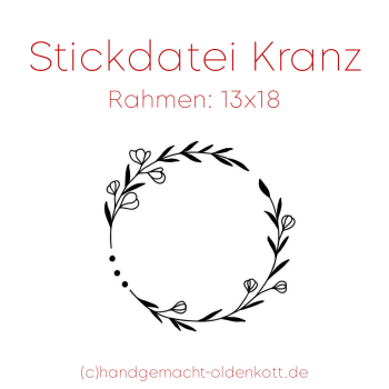 Stickdatei Kranz