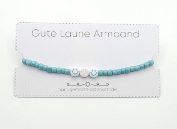 Gute Laune Armband aqua