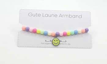 Gute Laune Armband pastell bunt