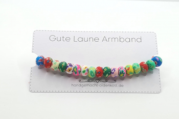 Gute Laune Armband blumig bunt