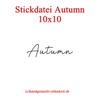 Stickdatei Autumn 10x10