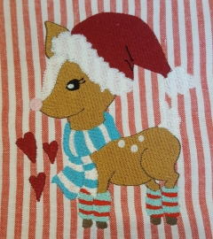 Stickdatei Weihnachtsbambi 13x18