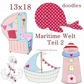 Stickdatei Maritime Welt Teil 2 13x18 doodle
