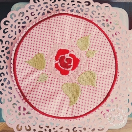 Stickdatei Rosebutton 10x10 ith