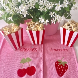 Stickdatei cherries & strawberries