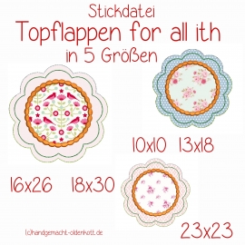 Stickdatei Topflappen for all ith