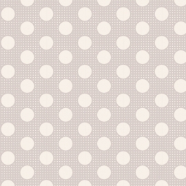 Tilda Stoff medium dots light grey 130008
