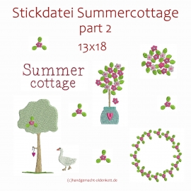 Stickdatei Summercottage Part 2 13x18