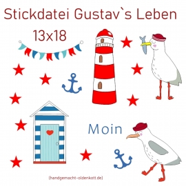 Sickdatei Möve Gustavs Leben 14x14