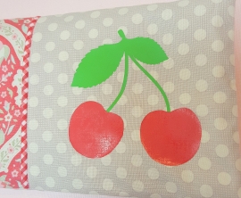 Kirschkernkissen rot Kirschen