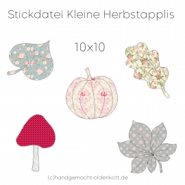 Stickdatei Kleine Herbstapplis 10x10