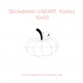 LINEART Stickdatei Krbis 10x10