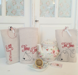 Stickdatei Serie Tea Time 13x18